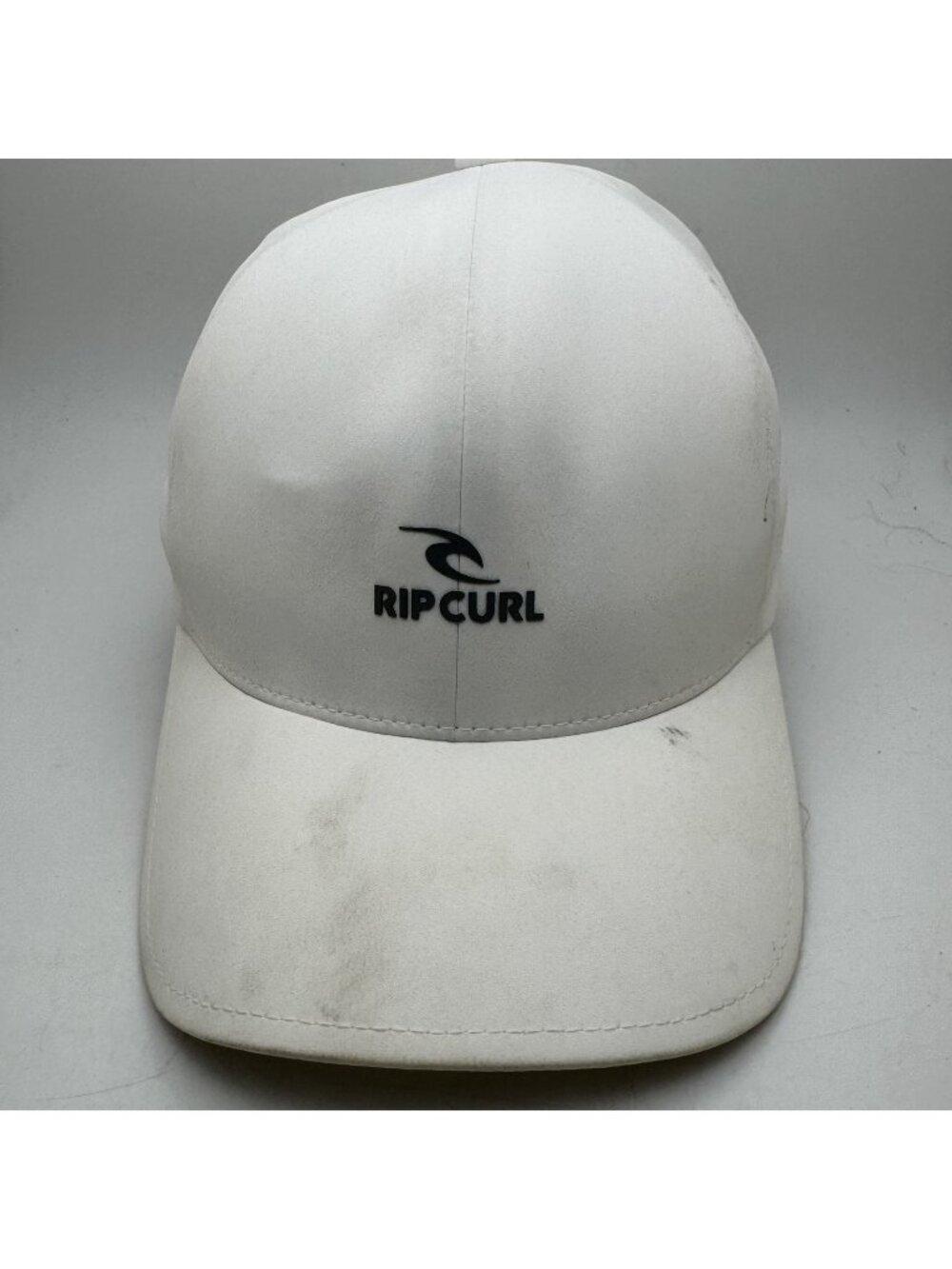 Rip Curl VaporCool Baseball Cap Hat Mid Profile White S/M Mens Performance Surf